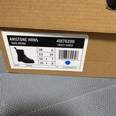 1回着用ドクターマーチン アニストンハーネス ダークブラウンの画像