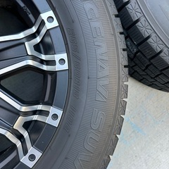 スタッドレスタイヤ　ホイール　グッドイヤー アイスナビ SUV BADX ロックケリー MX-II 18インチアルミホイール 265/60R18  の画像