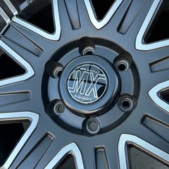 スタッドレスタイヤ　ホイール　グッドイヤー アイスナビ SUV BADX ロックケリー MX-II 18インチアルミホイール 265/60R18  の画像
