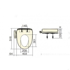 Panasonic 温水便座　ウォシュレットの画像