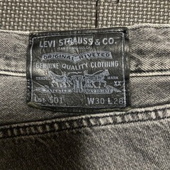 【Y00036】Levi's（リーバイス） デニムジョガーパンツ　501　W30L28　の画像