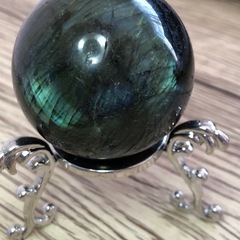 ラブラドライトスフィア+台座の画像