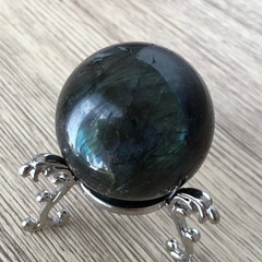 ラブラドライトスフィア+台座の画像