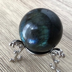 ラブラドライトスフィア+台座の画像