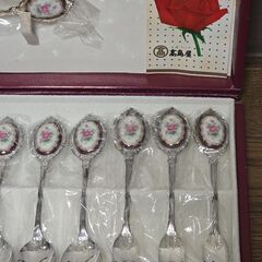 Rim Rose カトラリー 13点 フォーク スプーン 銀仕上げ ケーキサーバの画像