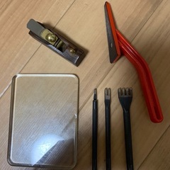 (11/9まで)レザークラフト　革工具　道具色々の画像