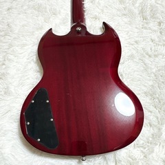 GrassRoots SGタイプ エレキギター チェリー ケース付の画像
