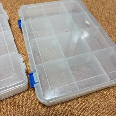 決まりました★仕切り付き　クリアパーツケース　2個　の画像