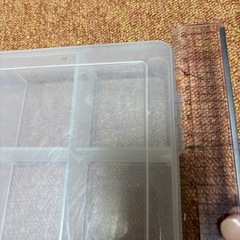 決まりました★仕切り付き　クリアパーツケース　2個　の画像
