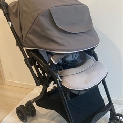 ✨美品✨Combi スゴカルα 4キャス compact エッグショック ヘリンボングレー　A型ベビーカー （両対面）の画像