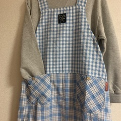 🌸未使用エプロン　水色の画像