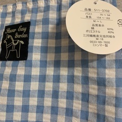 🌸未使用エプロン　水色の画像