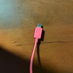 充電ケーブル　60cm　MicroUSB　ピンクの画像