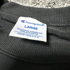 Champion ブラック スウェット Lの画像