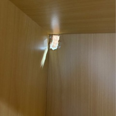 J3005   扉付きカラーボックス　一段扉破損　穴ありの画像