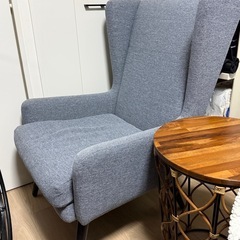 トムキャット　WOODEN STORIES  一人掛け　ソファー　チェア +  オットマンの画像