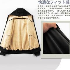 【新品】スウェット メンズ パーカー ズボン 上下セット 秋冬服 男女兼用 ボアの画像