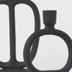 H&M HOME アイアン　キャンドル　スタンド　ホルダーの画像