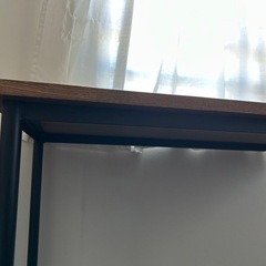 アイアン脚木製デスク　の画像