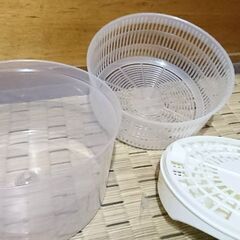 回転式 野菜水切り器 手動脱水機の画像