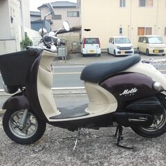 YAMAHA　VINOモルフェ 4ストFI バケットサイドスタンド付 ブラウン セル始動 低燃費 OIL交換他 納車整備点検済み すぐ乗り出せます 買い物他便利車輛 直接引き渡し　配送手配可の画像