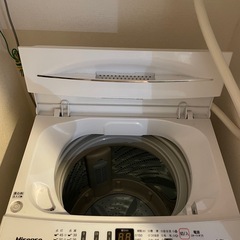 【中古品　2021年製造 Hisense 洗濯機 4.5kg】の画像