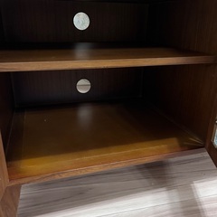 美品　収納棚　テレビ台　ガラスの画像