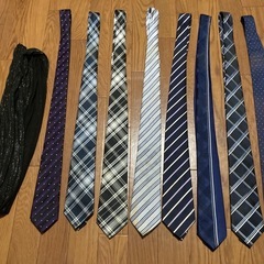 【中古・格安】ビサルノ（マルイブランド）ネクタイ8本セット＆ストール1本の画像