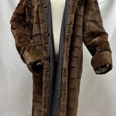 「レディース」リバーシブルロングコートの画像