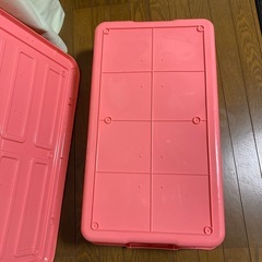衣装ケース ピンク色の画像