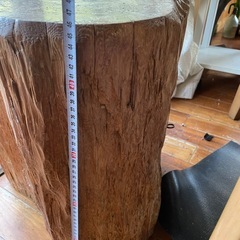 【11/15処分予定】切り株　台　椅子　3つ　）の画像