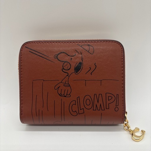 【COACH X PEANUTS】スヌーピー 二つ折り 財布 CBG43
