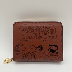 【COACH X PEANUTS】スヌーピー 二つ折り 財布 CBG43の画像