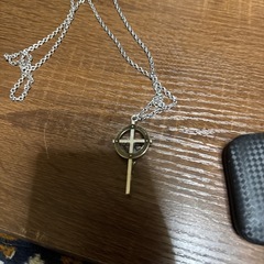 シルバーネックレス（クロス）の画像