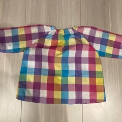 療育センターなないろ　長袖スモック90サイズ　の画像