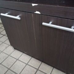 レンジ台　食器棚　家電ラック　電子レンジ　オーブンレンジ　トースター　炊飯器　ラックの画像