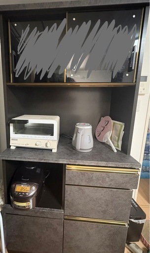 食器棚（ダークグレー）