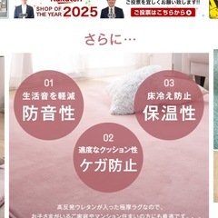 【今シーズンにぜひ】暖かいラグの画像