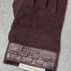 PIERRE BALMAIN ピエールバルマン 手袋 茶色 グローブ ウールの画像