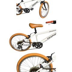 グラフィス ジュニアクロスバイク 20インチ 6段変速 GR-001K-20の画像