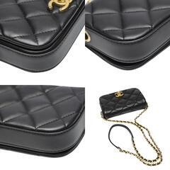シャネル AS2011 ショルダーバッグ ブラック  CHANEL マトラッセ ラムスキンの画像