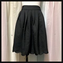 ‪꒰GLACIER꒱‬スカラップ ミニスカート 黒