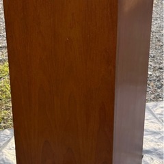 11月3日(月)までの引取限定【希少/破格】オールドカリモク karimoku コロニアル コーナーボード 食器棚 サイドキャビネット キュリオケース アーリーアメリカン様式 の画像