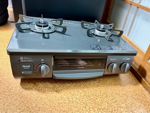 ガステーブル LP (プロパン) ガス用 KG35NBKR リンナイ　未使用品