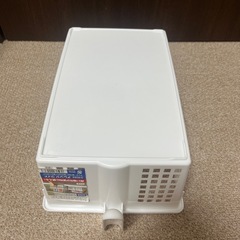 ハンドル付き　きれいなカゴ　日本製の画像