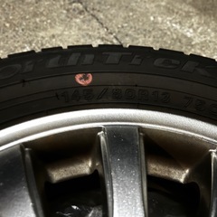 オートバックススタッドレスタイヤ145／80R13 ホイール付き4本セット　取り付けも可能の画像