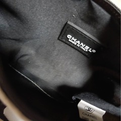 CHANEL化粧品ノベルティポーチ　すえーどふうスエード風の画像