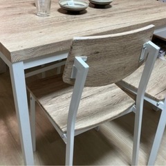 11/6まで 最終お値下げ 再ダイニングテーブル イス セットの画像