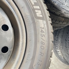 145/80R13ミシュランタイヤ&ホイールの画像