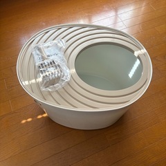 上から猫トイレ ライトベージュ 美品の画像